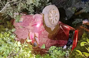 Adolescente furta carro do tio e provoca acidente em Santa Rosa do Piauí (Foto: Reprodução)