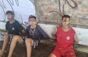 Adolescentes são apreendidos após tentarem furtar motocicleta em Parnaíba (Foto: Divulgação/PMPI)