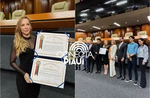 Advogada piauiense Isabella Paranaguá recebe título de cidadã goianiense (Foto: Reprodução)