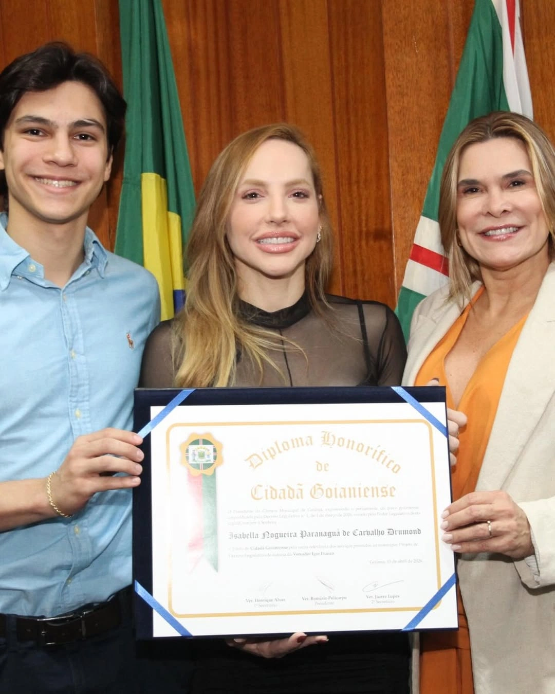 Advogada piauiense Isabella Paranaguá recebe título de cidadã goianiense