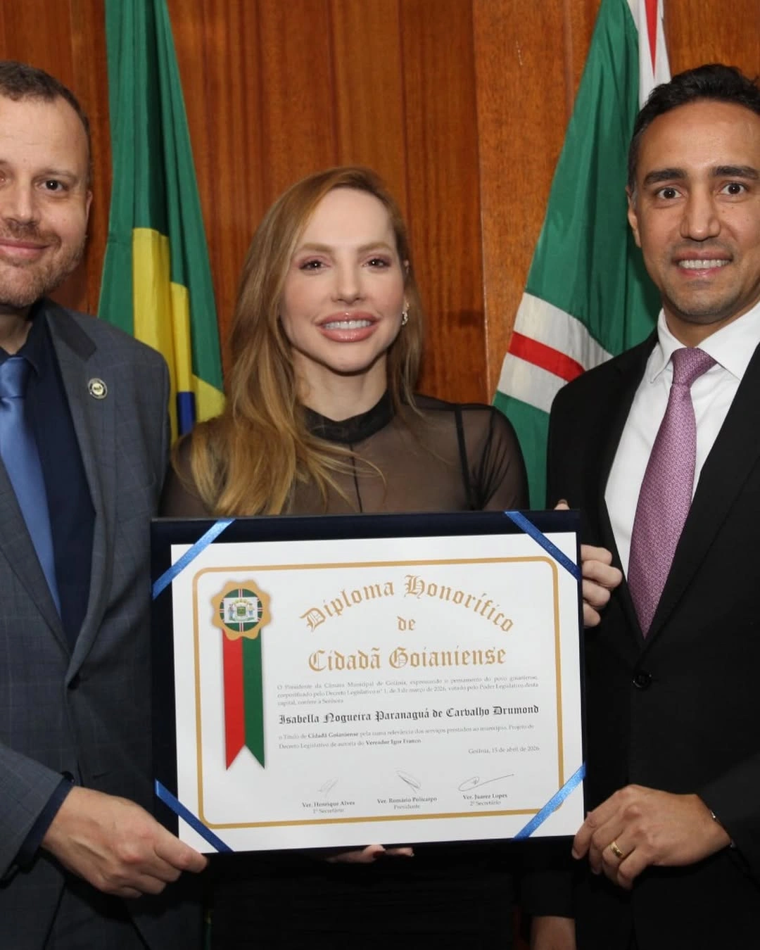 Advogada piauiense Isabella Paranaguá recebe título de cidadã goianiense