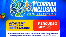 Água Branca promove 1ª Corrida Inclusiva com foco em inclusão e bem-estar (Foto: Reprodução)