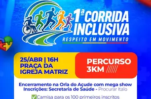 Água Branca promove 1ª Corrida Inclusiva com foco em inclusão e bem-estar (Foto: Reprodução)