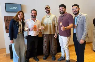 Alok recebe cesta do Made in Piauí e impulsiona produtos locais (Foto: Ascom Investe Piauí)