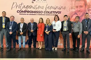 Andréa Amaral e vereadores de Altos participam de Marcha em Brasília (Foto: Conecta Piauí)