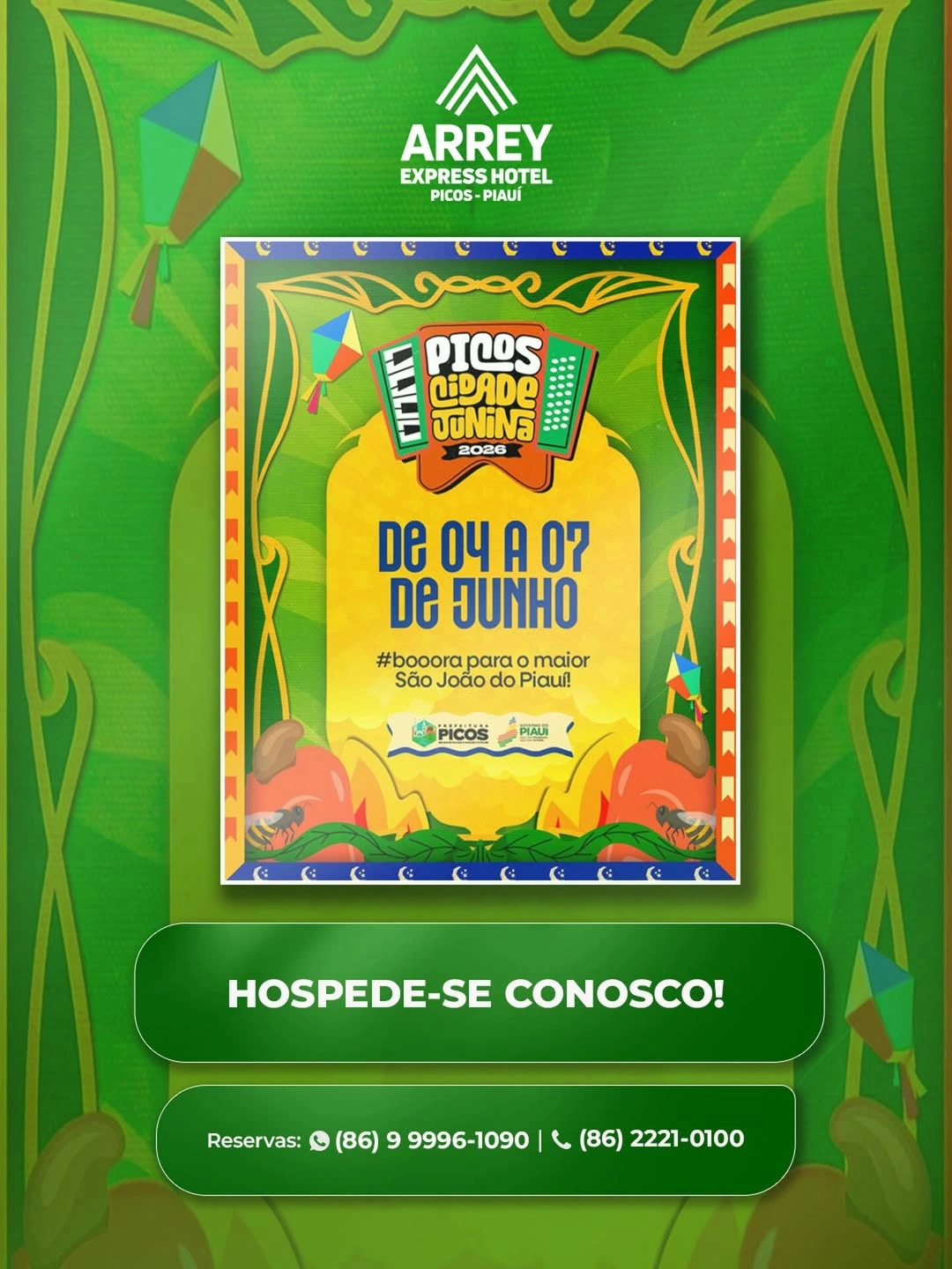 Arrey Express Hotel Picos se prepara para o Cidade Junina 2026