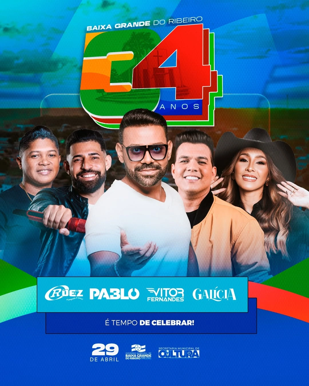 Baixa Grande do Ribeiro anuncia shows para os 34 anos de emancipação