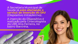Beneditinos amplia acesso a contraceptivo com inserção de DIU na rede (Foto: Reprodução)