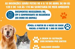 Buriti dos Montes realiza campanha de castração e orienta sobre documentação (Foto: Reprodução)