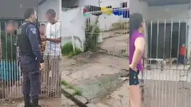 Cães de imigrantes venezuelanos soltos assustam moradores em rua de Teresina. (Foto: Reprodução)