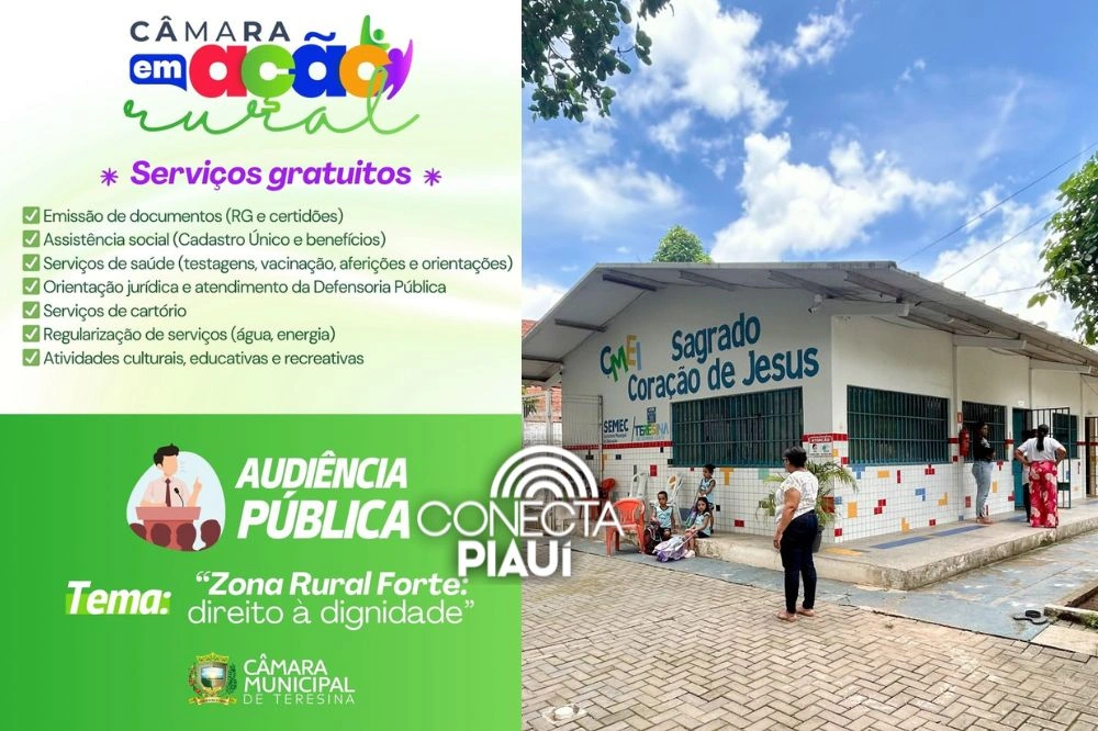 Câmara em Ação leva mais de 50 serviços à zona rural de Teresina nesta sexta (17)