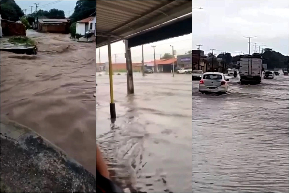 Chuva forte causa alagamentos e transtornos em Teresina nesta terça (14)