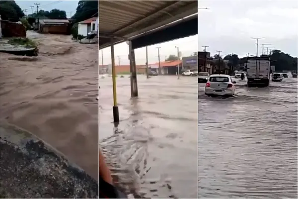 Chuva forte causa alagamentos e transtornos em Teresina nesta terça (14)