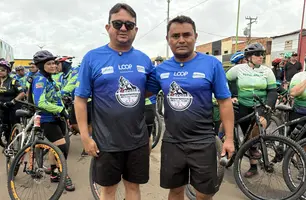 Ciclistas desafiam trilhas em evento até Cachoeira do Urubu, em Esperantina (Foto: Reprodução)