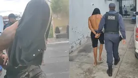 Com várias passagens pela polícia, homem é preso com celular suspeito em Teresina (Foto: Repórter 12 / Conecta Piauí)