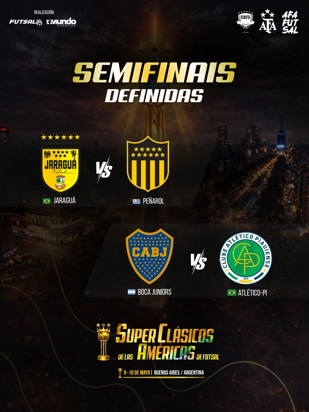 Confrontos do Superclásico das Américas de Futsal