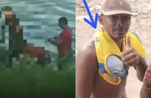 Corpo de homem que saltou de escadaria dentro de açude é encontrado em Fronteiras (Foto: Reprodução/Portal do Cariri)