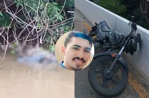 Corpo de motociclista que caiu de ponte é encontrado no Rio Parnaíba, em Timon (Foto: Reprodução)