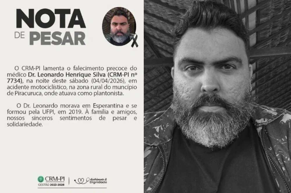 CRM lamenta morte de médico em acidente de moto no interior do Piauí