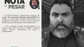 CRM lamenta morte de médico em acidente de moto no interior do Piauí (Foto: Reprodução)