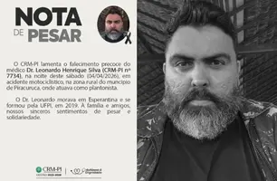 CRM lamenta morte de médico em acidente de moto no interior do Piauí (Foto: Reprodução)