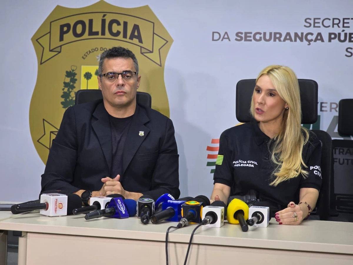 Delegado Thales Gomes e delegada Rosa Chaib