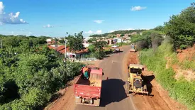 DER-PI: começaram as obras na rodovia que liga Picos a Aroeiras do Itaim (Foto: Reprodução)