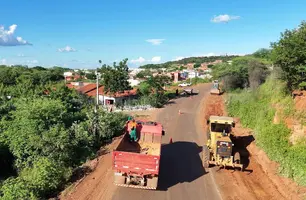 DER-PI: começaram as obras na rodovia que liga Picos a Aroeiras do Itaim (Foto: Reprodução)