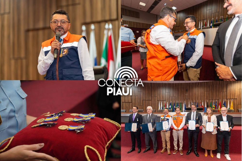 Diretor da Defesa Civil do Piauí, Werton Costa, recebe comenda em Sergipe