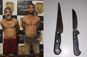 Dupla invade casa, agride moradora e é localizada em imóvel abandonado em Barras (Foto: Divulgação/Polícia Civil)