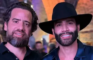 Empresário Iran Felinto e o cantor Gusttavo Lima em clique especial durante evento (Foto: Instagram)