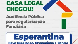 Esperantina recebe 'Casa Legal' com audiência sobre regularização de imóveis (Foto: Reprodução)