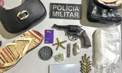 Faccionado abandona mulher durante fuga e PM apreende revólver em Parnarama