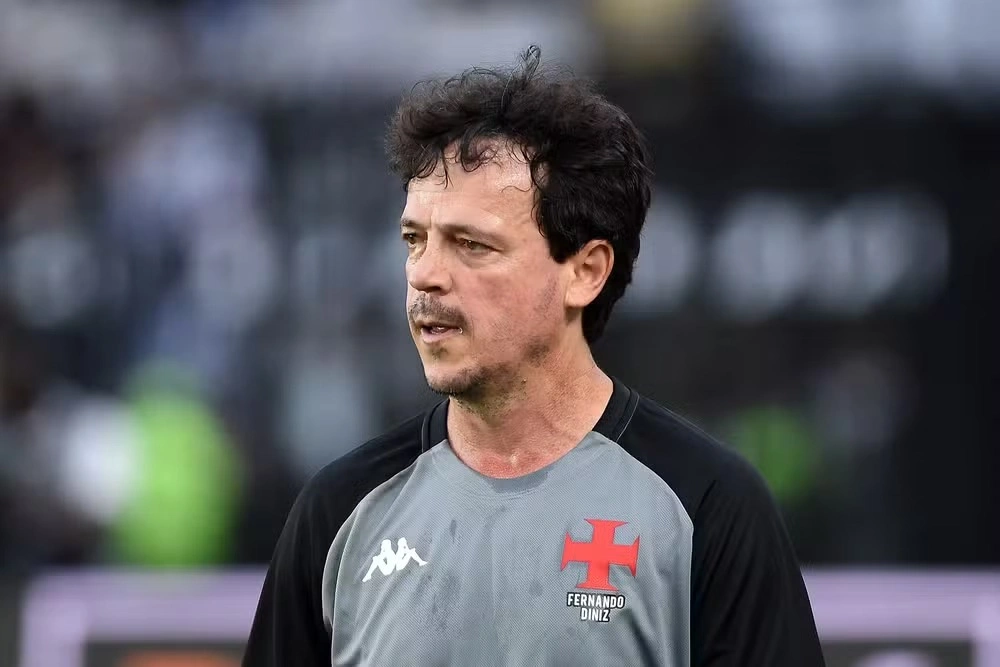 Fernando Diniz em Vasco x Corinthians.