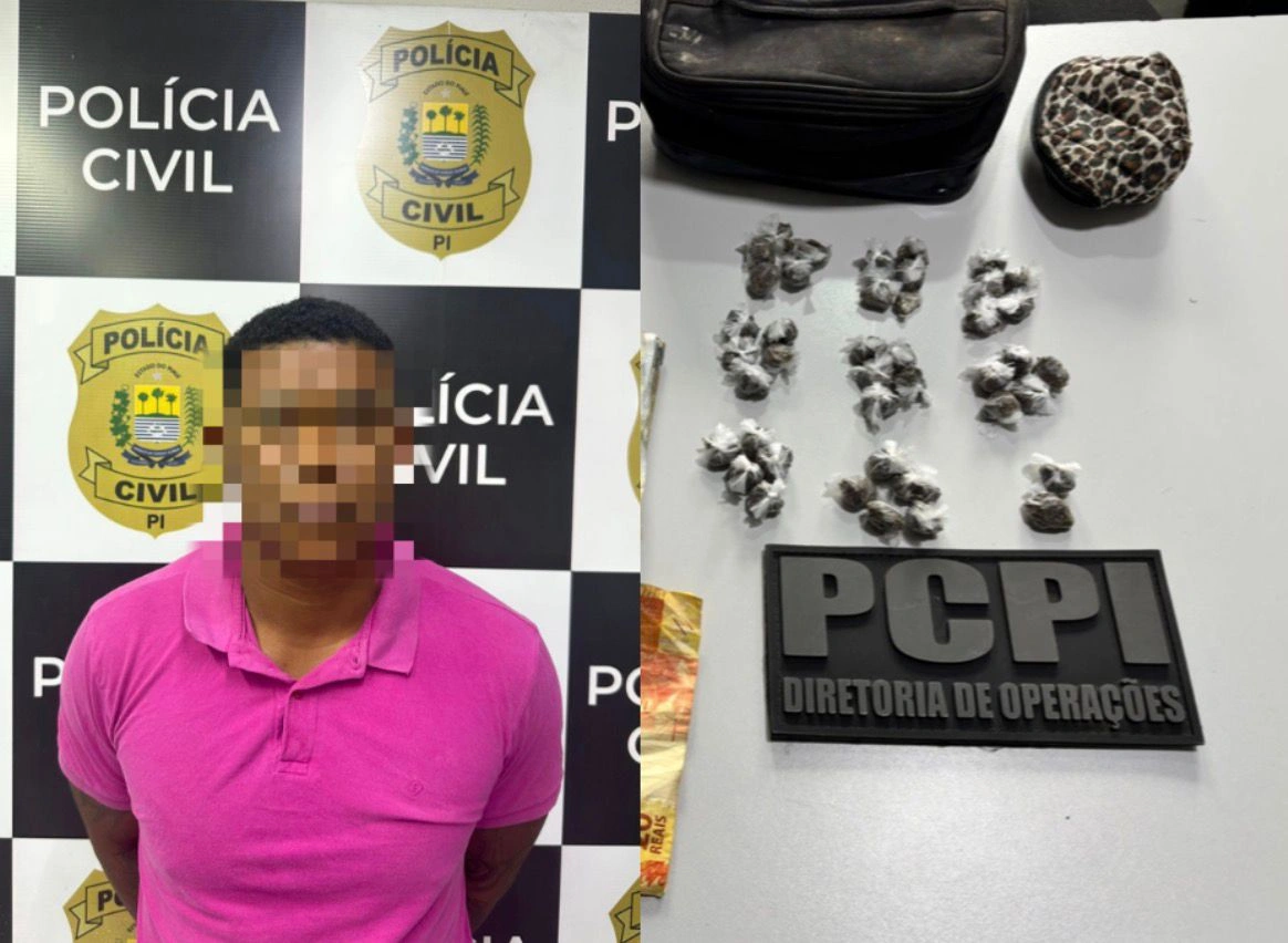 Foragido de Pedrinhas é preso com drogas em Teresina