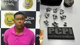 Foragido de Pedrinhas é preso com drogas em Teresina (Foto: Reprodução)