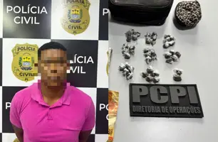 Foragido de Pedrinhas é preso com drogas em Teresina (Foto: Reprodução)