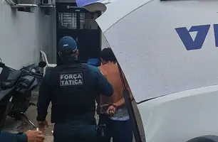 Força Tática prende homem após ameaças no bairro Água Mineral em Teresina (Foto: Reprodução)