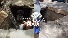 Galerias danificadas colocam vidas em risco em Teresina e SDU Sul se manifesta (Foto: Reprodução)