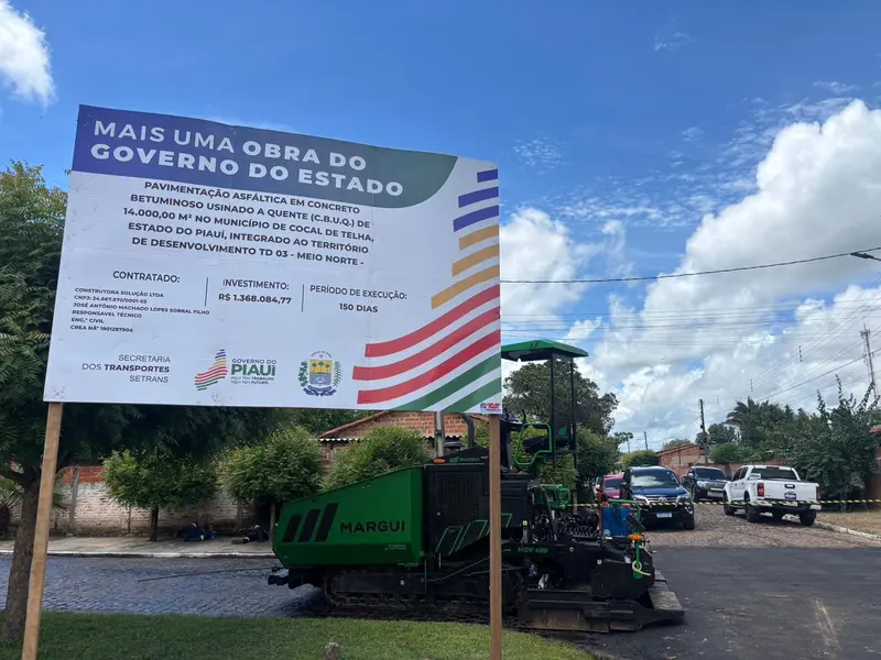 Governador do Piauí vistoria obras e reforça investimentos em Cocal de Telha