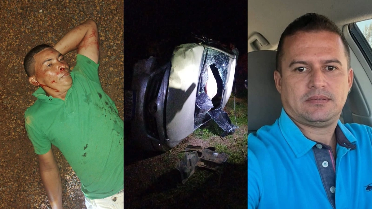 Grave acidente na PI-114 deixa duas pessoas feridas na zona rural de Campo Maior