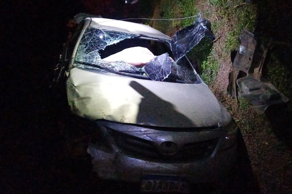 Grave acidente na PI-114 deixa duas pessoas feridas na zona rural de Campo Maior