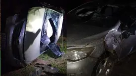 Grave acidente na PI-114 deixa duas pessoas feridas na zona rural de Campo Maior (Foto: Reprodução)