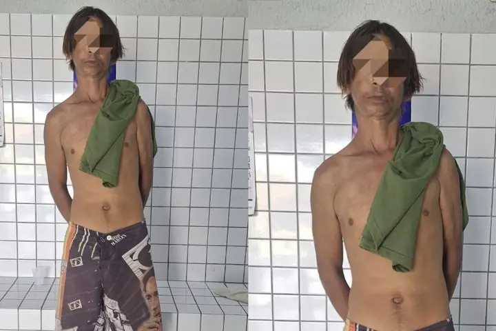 Homem é preso após ameaçar companheira com facão e foice, em Ilha Grande