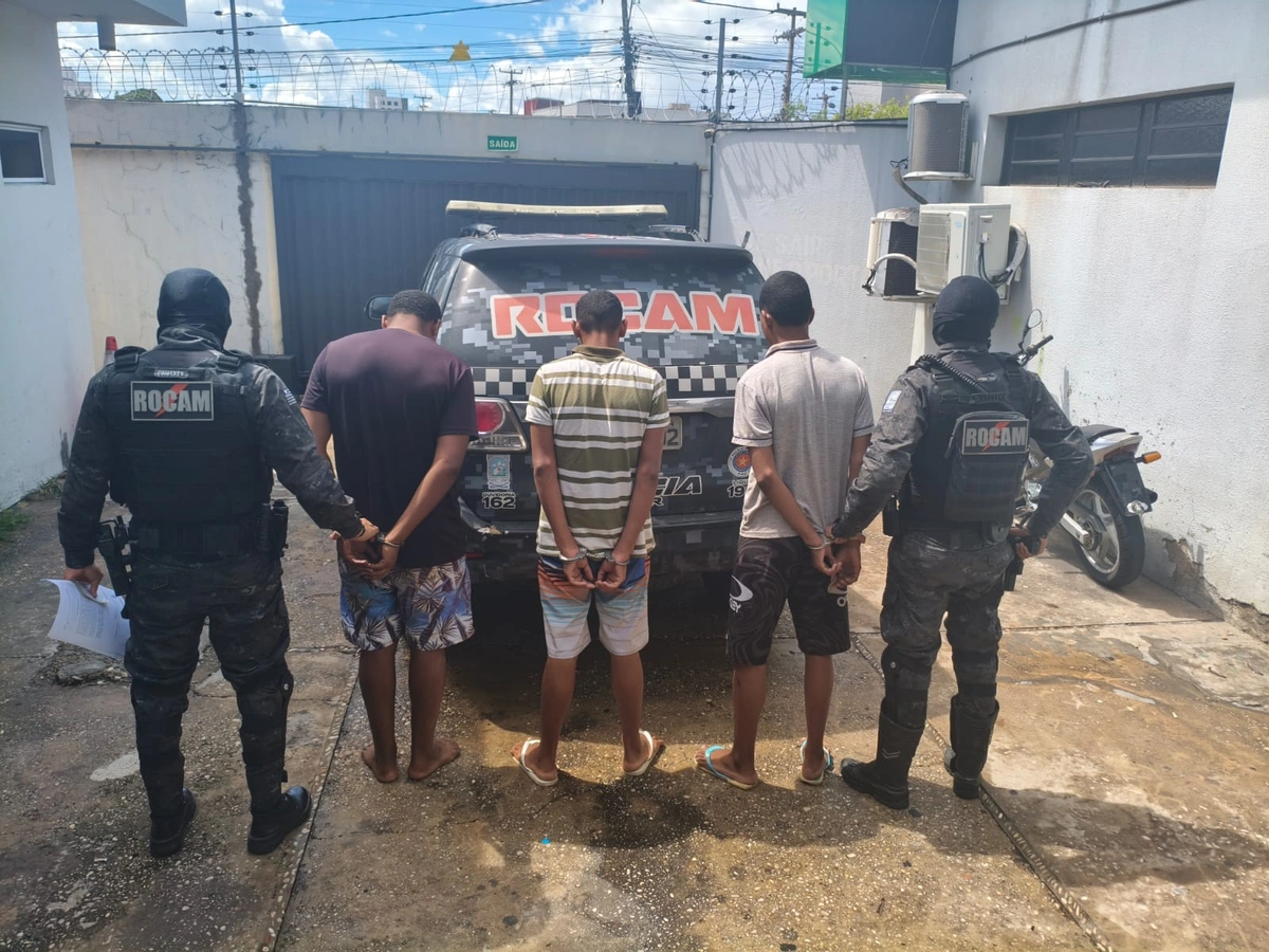 Idoso e neto de 4 anos são rendidos por criminosos em Teresina; três foram detidos