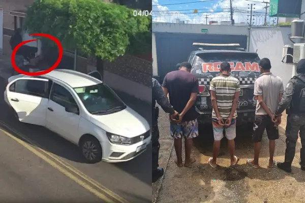 Idoso e neto de 4 anos são rendidos por criminosos em Teresina; três foram detidos