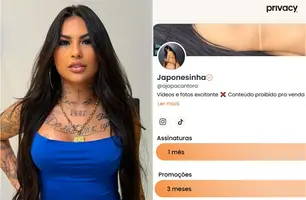 Japa Cantora revela que faturou R$ 1 milhão com conteúdo adulto e comprou casa (Foto: Reprodução)