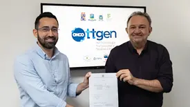 João Marcelo de Castro, professor da UFPI e coordenador do INCT ONCOTTGEN, ao lado do presidente da Fapepi, João Xavier. (Foto: Foto: Maria Catiany.)