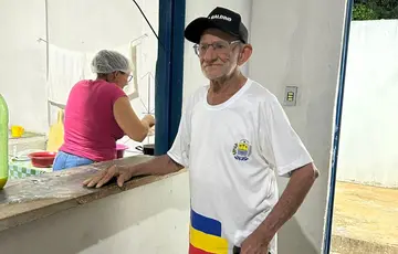 José Manoel , 91 anos, é aluno do Alfabetiza Piauí no Ceja Estela Nunes, em Bocaína