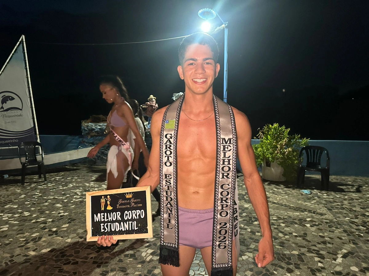 José Marcos de Abreu, vencedor do corpo mais bonito